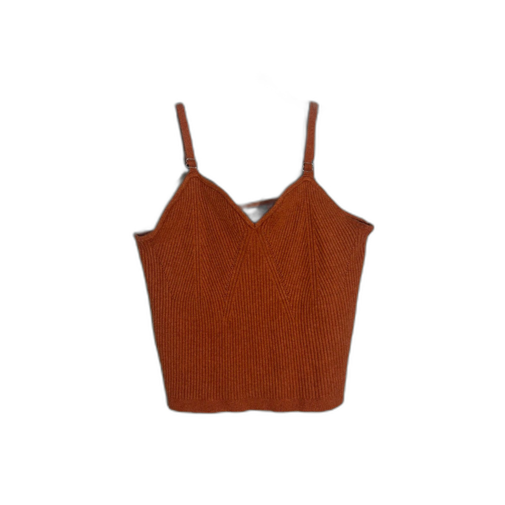 Wild Fable Copper Spaghetti Strap Crop Top